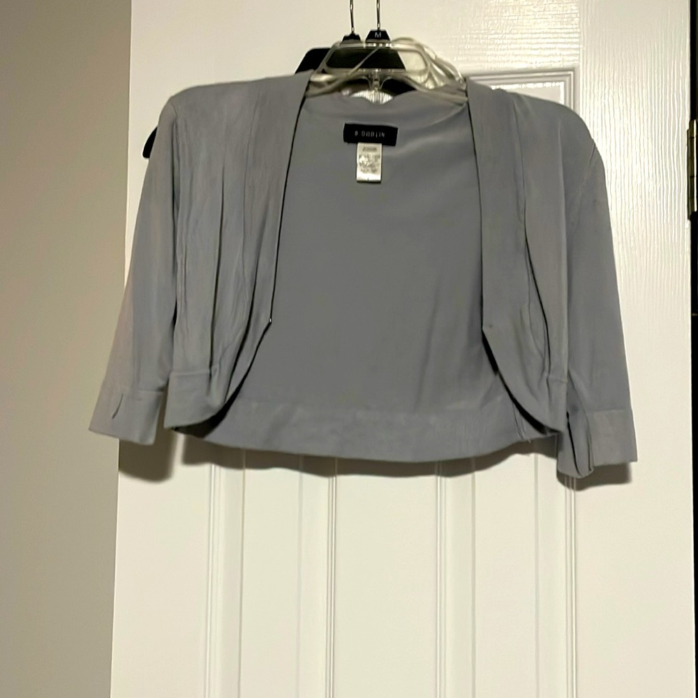D Barlin grey overcoat for dress
